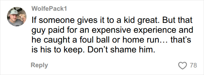 Social media backlash comment defending a Dodgers fan caught in a stadium debate