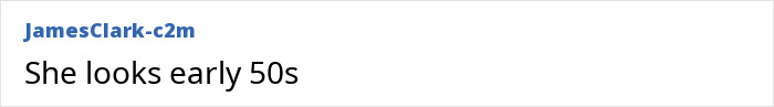 User JamesClark-c2m stating Knots Landing star Donna Mills looks like she is in her early 50s