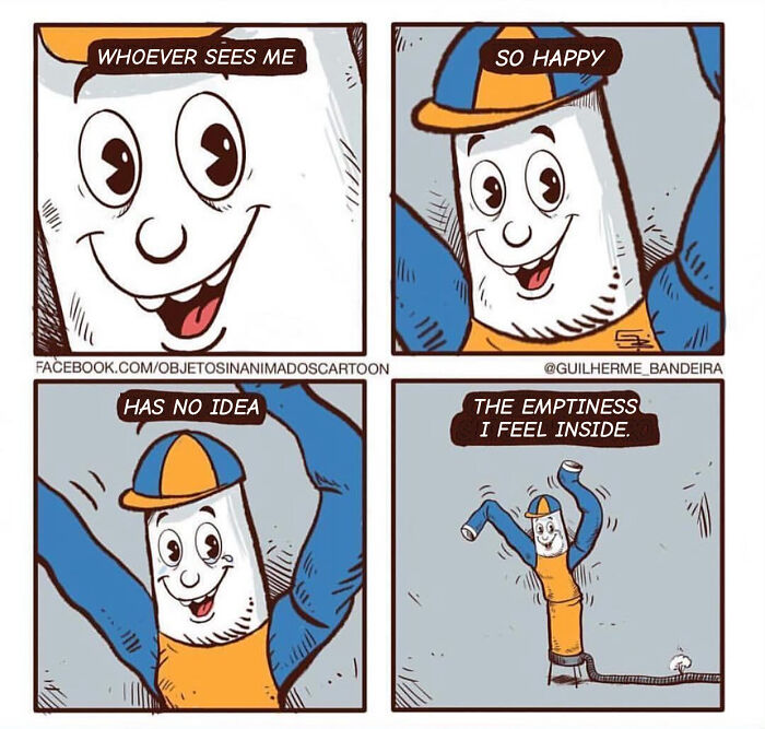 Brazilian Cartoonist Creates Thought-Provoking Comics That Blend Humor, Emotion, And Life Lessons (26 Pics)