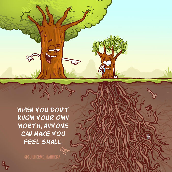 Brazilian Cartoonist Creates Thought-Provoking Comics That Blend Humor, Emotion, And Life Lessons (26 Pics)