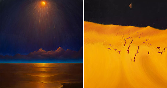25 Surreal Landscapes By Sarah Lee Where Golden Dunes Stretch Beneath Starry Skies