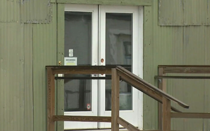 An exterior view of a building entrance, relevant to the story of a spy camera at work investigation. An exterior view of a building entrance, relevant to the story of a spy camera at work investigation.