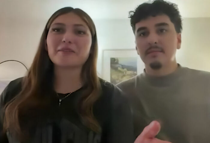 Close-up of the couple sharing their story after the Laguna Beach proposal