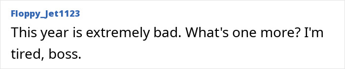Reddit comment by Floppy_Jet1123 about a bad year and being tired, in reference to a plague lab leak. Reddit comment by Floppy_Jet1123 about a bad year and being tired, in reference to a plague lab leak.