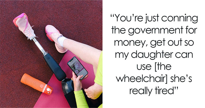 Amputee Makes Entitled Mom Regret Accusing Them Of Faking And Demanding Their Wheelchair