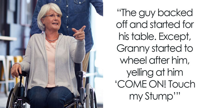 Entitled Dad Demands Elderly Woman’s Wheelchair For His Tired Son, Gets A Brutal Reality Check