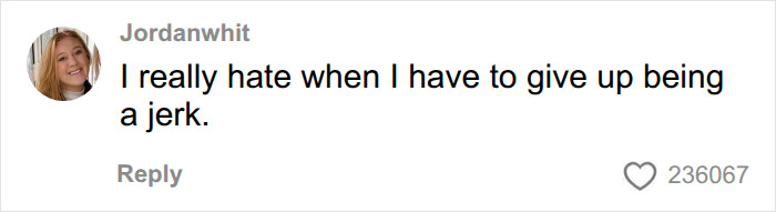 A sarcastic reply about giving up bad behavior as part of marriage sacrifices