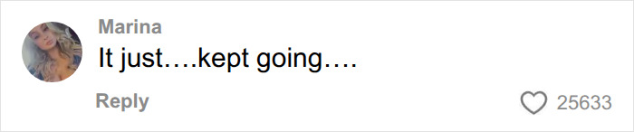 A comment on social media about an ex-husband and his marriage sacrifices saying It just kept going