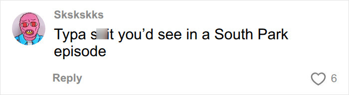 Social media comment referencing South Park related to looksmaxxing camp Social media comment referencing South Park related to looksmaxxing camp