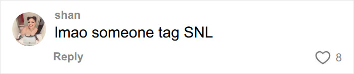 Social media comment mentioning SNL in reaction to a looksmaxxing camp Social media comment mentioning SNL in reaction to a looksmaxxing camp