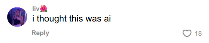 A user comment saying i thought this was ai on a looksmaxxing camp video. A user comment saying i thought this was ai on a looksmaxxing camp video.