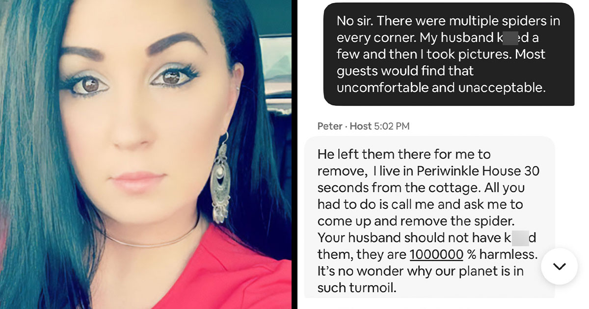 Woman Blasts Airbnb Host After Finding Spiders In Her Rental, But The Internet Turns On Her