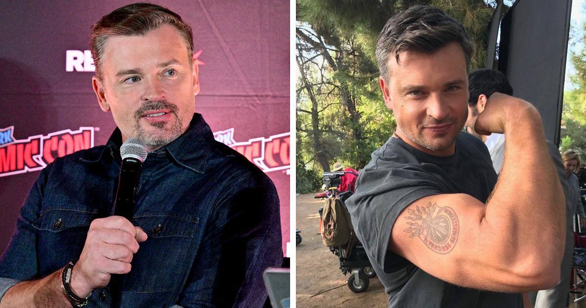 Tom Welling addresses accidental reflection photo at New York Comic Con