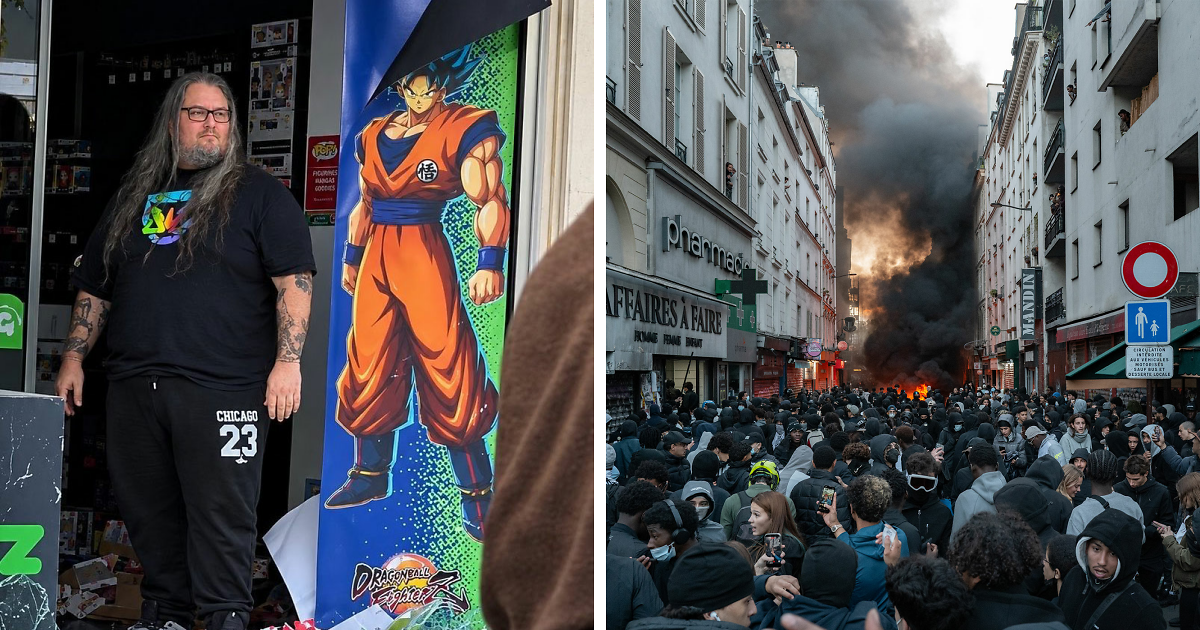 Shopkeeper Goes Viral After Defending Store During The France Riots As Everyone Makes The Same Observation