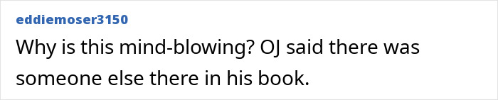 An online comment analyzing details from the O.J. Simpson case and his book An online comment analyzing details from the O.J. Simpson case and his book