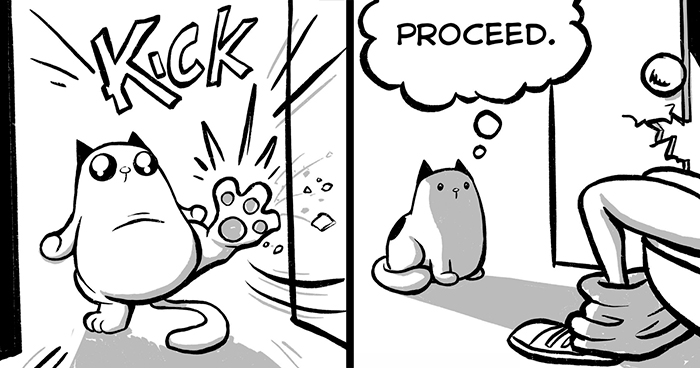 23 New “How To Cat” Comics By This Artist That Showcase The Joys And The Challenges Of Being A Cat Parent