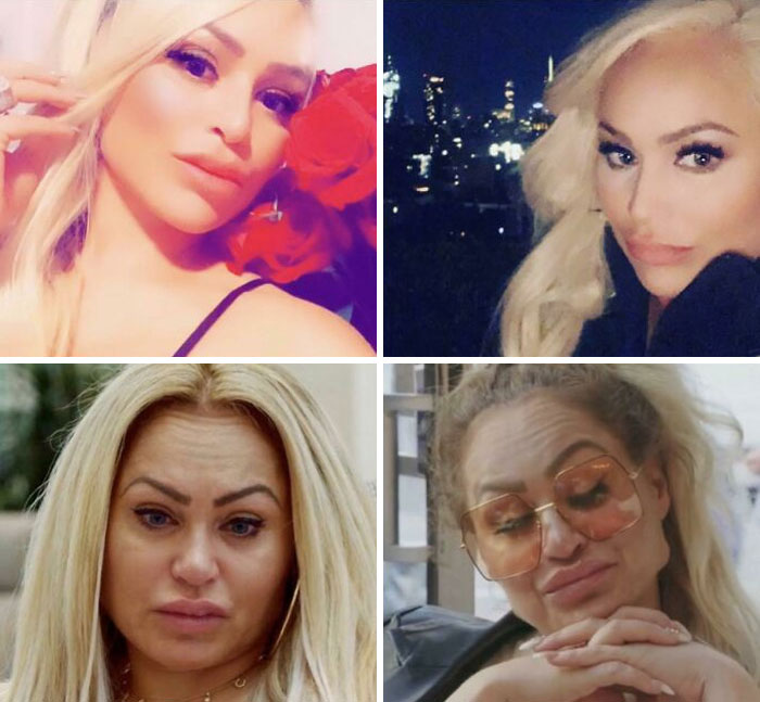 Ridiculous edited photos of women with distorted and exaggerated faces