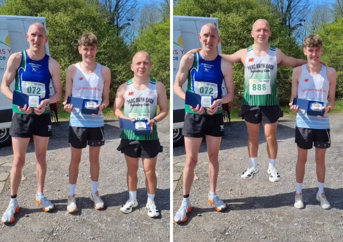 Photoshopper creates funny running race winners photo with odd pose changes