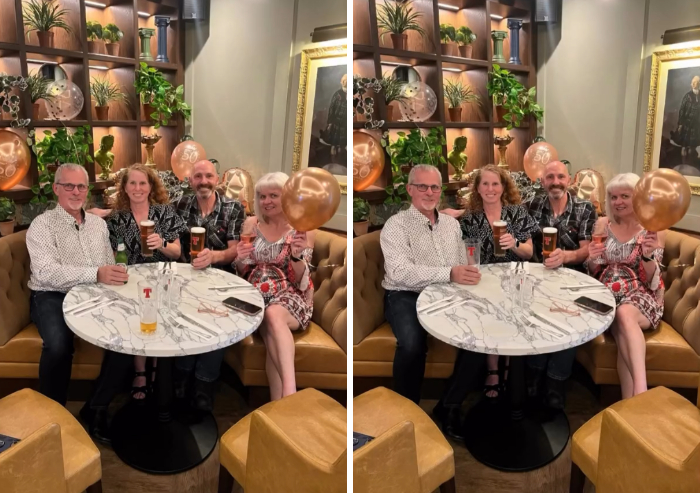 Photoshopper edits out the man on the far left in a group photo