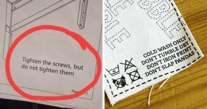 75 Hilariously Confusing Labels And Instructions That Raise More Questions Than They Answer