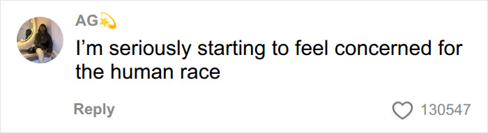 A user comment expressing concern for the human race, showcasing backlash over influencer dystopia stunts. A user comment expressing concern for the human race, showcasing backlash over influencer dystopia stunts.