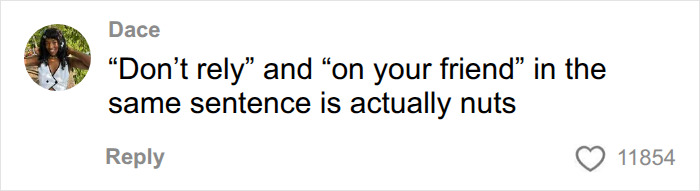 Online comment disagreeing with the idea that friends should not rely on each other for NYC hotels Online comment disagreeing with the idea that friends should not rely on each other for NYC hotels