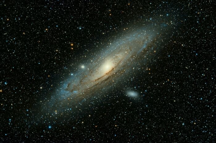 Deep space view of the Andromeda Galaxy, highlighting space movie tropes.