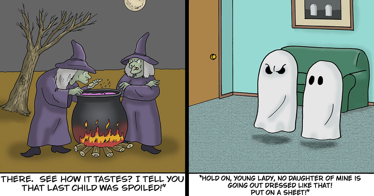 Spooktacular Humor: 26 New One-Panel Comics From Laughing Hippo Studio