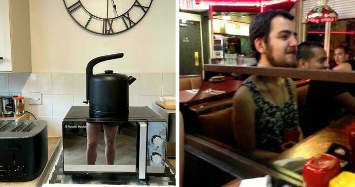 57 Mirror Pics That Accidentally Showed Something The Photographer Probably Didn’t Mean To Include