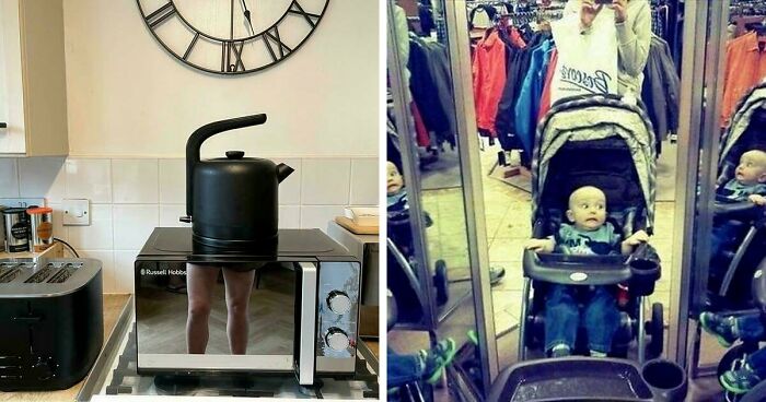 57 Times People Forgot Mirrors Reflect Everything And Ended Up With Hilarious Photos