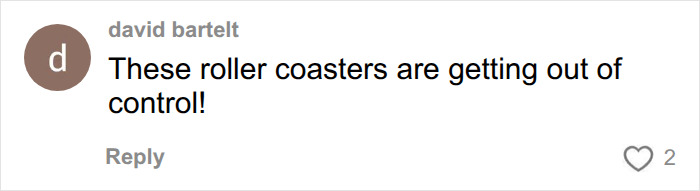 A social media comment discussing Six Flags roller coaster safety concerns. A social media comment discussing Six Flags roller coaster safety concerns.