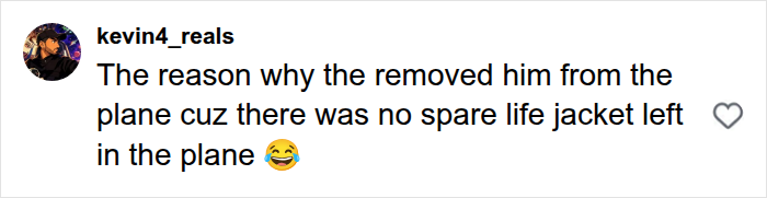 Comment explaining why influencer Hugh Lovett was removed after plane safety demo stunt