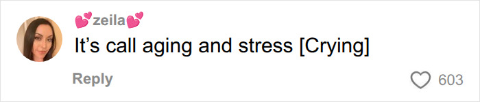 Social media comment on aging and stress, concerning Dell CEO wife's appearance at White House