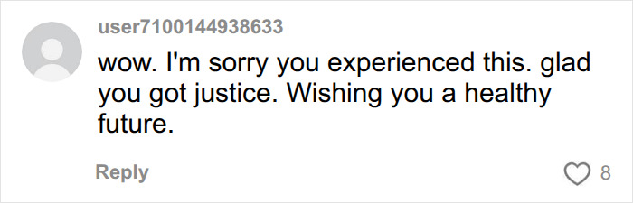 Sympathetic comment wishing justice and health after cancer diagnoses due to husband's behavior Sympathetic comment wishing justice and health after cancer diagnoses due to husband's behavior