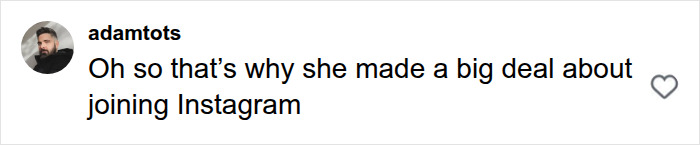Instagram comment by adamtots speculating on social media about Jennifer Lawrence plastic surgery rumors.