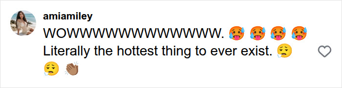 A positive social media comment praising the Megan Fox campaign with emojis A positive social media comment praising the Megan Fox campaign with emojis
