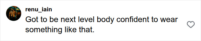 An Instagram comment about body confidence regarding the Megan Fox campaign An Instagram comment about body confidence regarding the Megan Fox campaign