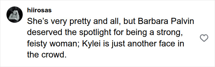 Comment comparing Kylie Jenner to Barbara Palvin in Victoria's Secret spotlight Comment comparing Kylie Jenner to Barbara Palvin in Victoria's Secret spotlight