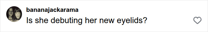 Online comment questioning Is she debuting her new eyelids? about Jennifer Lawrence plastic surgery rumors.