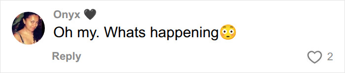 A social media user named Onyx posts a comment questioning an event linked to Dell CEO wife's White House appearance.