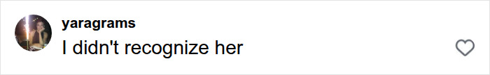 Online comment discussing Jennifer Lawrence plastic surgery stating I didn't recognize her.
