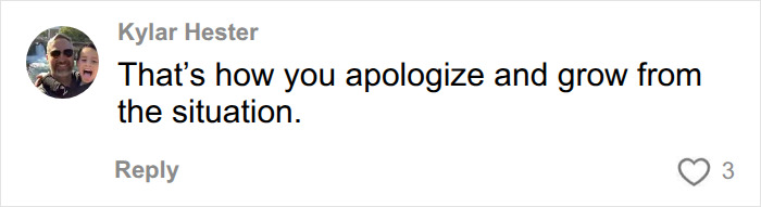 An Instagram comment praising the apology and growth after Nikki Glaser is slammed by trans influencer. An Instagram comment praising the apology and growth after Nikki Glaser is slammed by trans influencer.