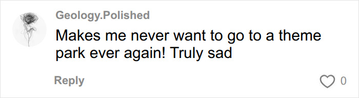 Social media comment reacting to the tragic Six Flags roller coaster incident. Social media comment reacting to the tragic Six Flags roller coaster incident.