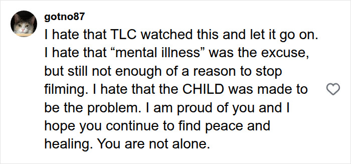 Social media comment criticizing TLC and discussing Jon Gosselin son Colin Social media comment criticizing TLC and discussing Jon Gosselin son Colin
