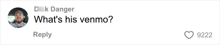 Comment asking for the man's Venmo after lunch post Comment asking for the man's Venmo after lunch post