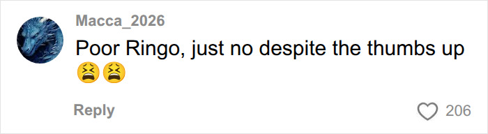 A comment by Macca_2026 expressing backlash towards Barry Keoghan casting as Ringo Starr.