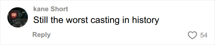 Social media comment criticizing casting, amid backlash over Barry Keoghan appearance for his upcoming role.