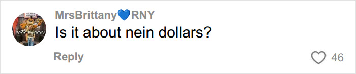 User comment reacting to Barbie packaging issues with a joke about pricing.