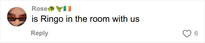 A social media post with a critical comment regarding Barry Keoghan upcoming role as Ringo Starr.