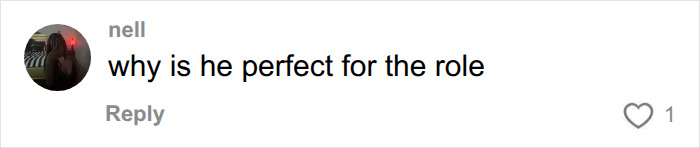 Online comment defending Barry Keoghan as perfect for his upcoming movie role.